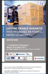 La CCI Seine-et-Marne lance la première conférence régionale sur le label « Origine France Garantie »